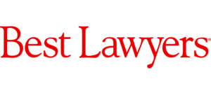 best lawyers logo red text white background